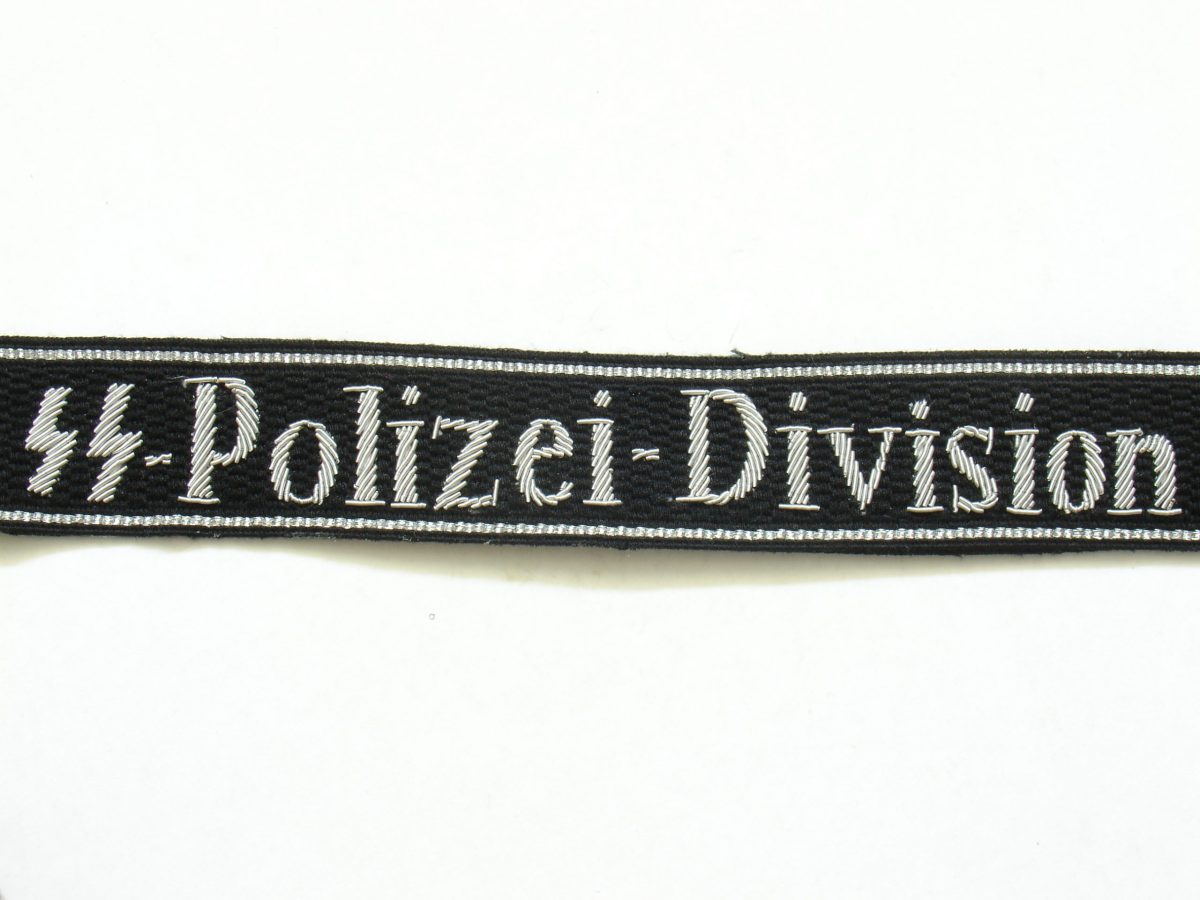 WW2 German Waffen-SS Polizei Division Cuff Titles