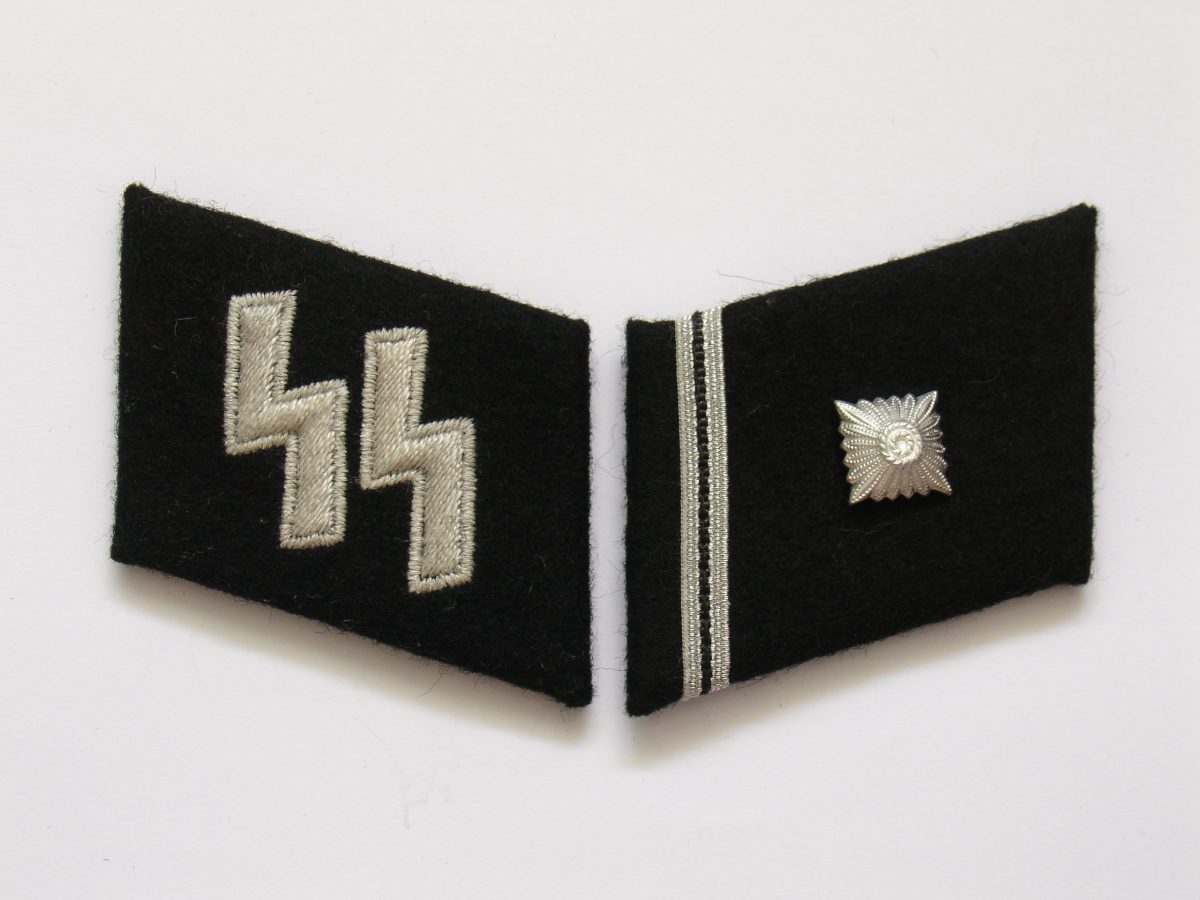 WW2 German Waffen-SS Scharführer (Staff Sgt.) Collar Tabs