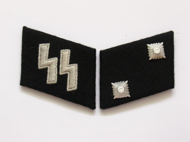 WW2 German Waffen-SS Oberscharführer (Technical Sgt.) Collar Tabs