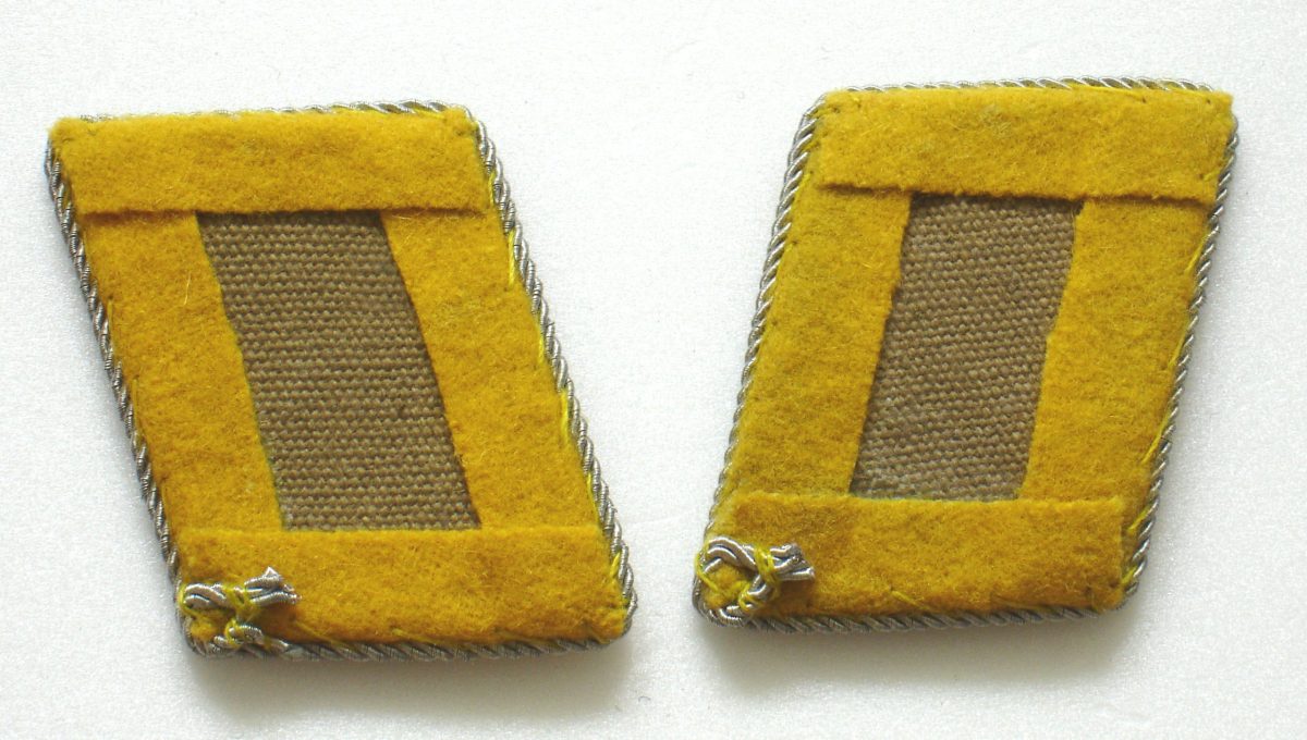 WW2 German Luftwaffe 1st Lieutenant Collar Tabs (Oberleutnant)