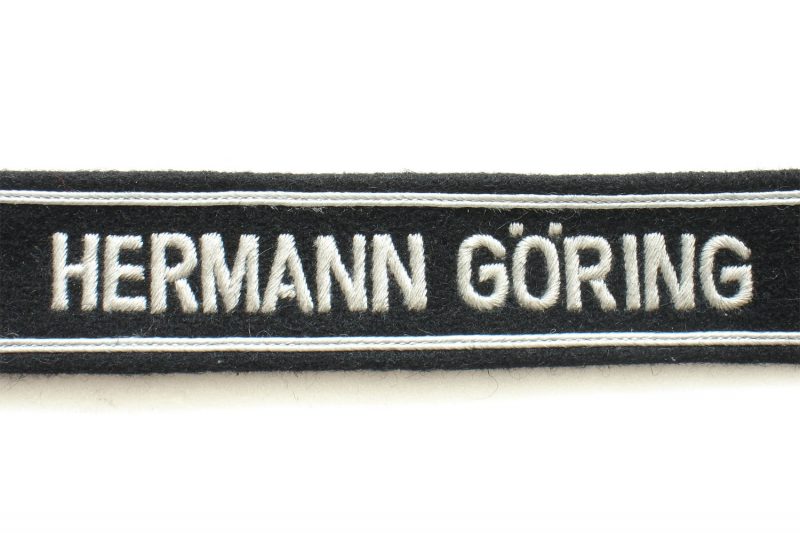 WW2 German Luftwaffe Hermann Goring cuff titles grey treads