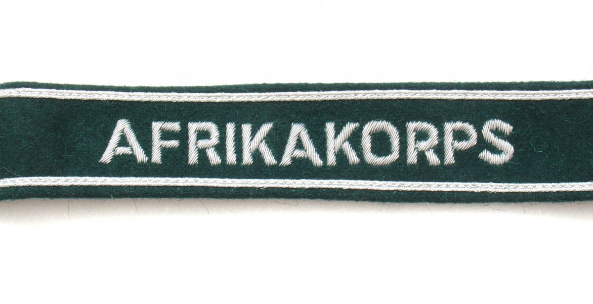 WW2 German Heer Afrikakorps cuff title (Bullion tread)