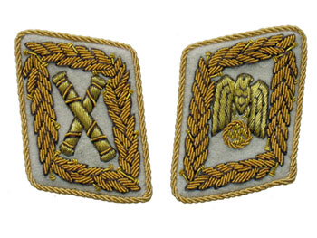 WW2 German Luftwaffe General fieldmarschall Collar Tabs Before 1942