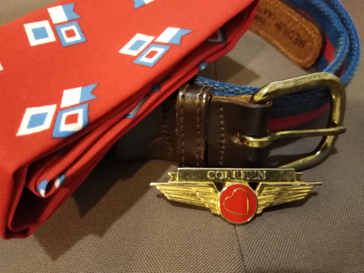 Vintage Obsolete Southwest Airlines Flight Stewardess Uniform with Wing Badge