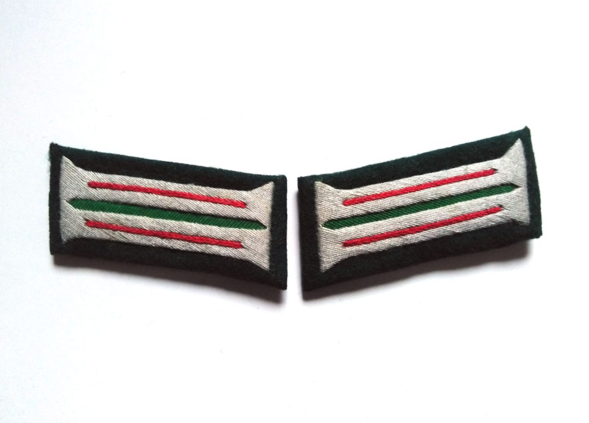WW2 German Heer Artillery EM Collar Tabs (Embroidered)