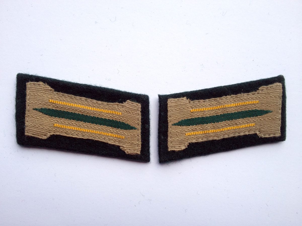 WW2 German Heer Cavalry EM Bevo Collar Tabs