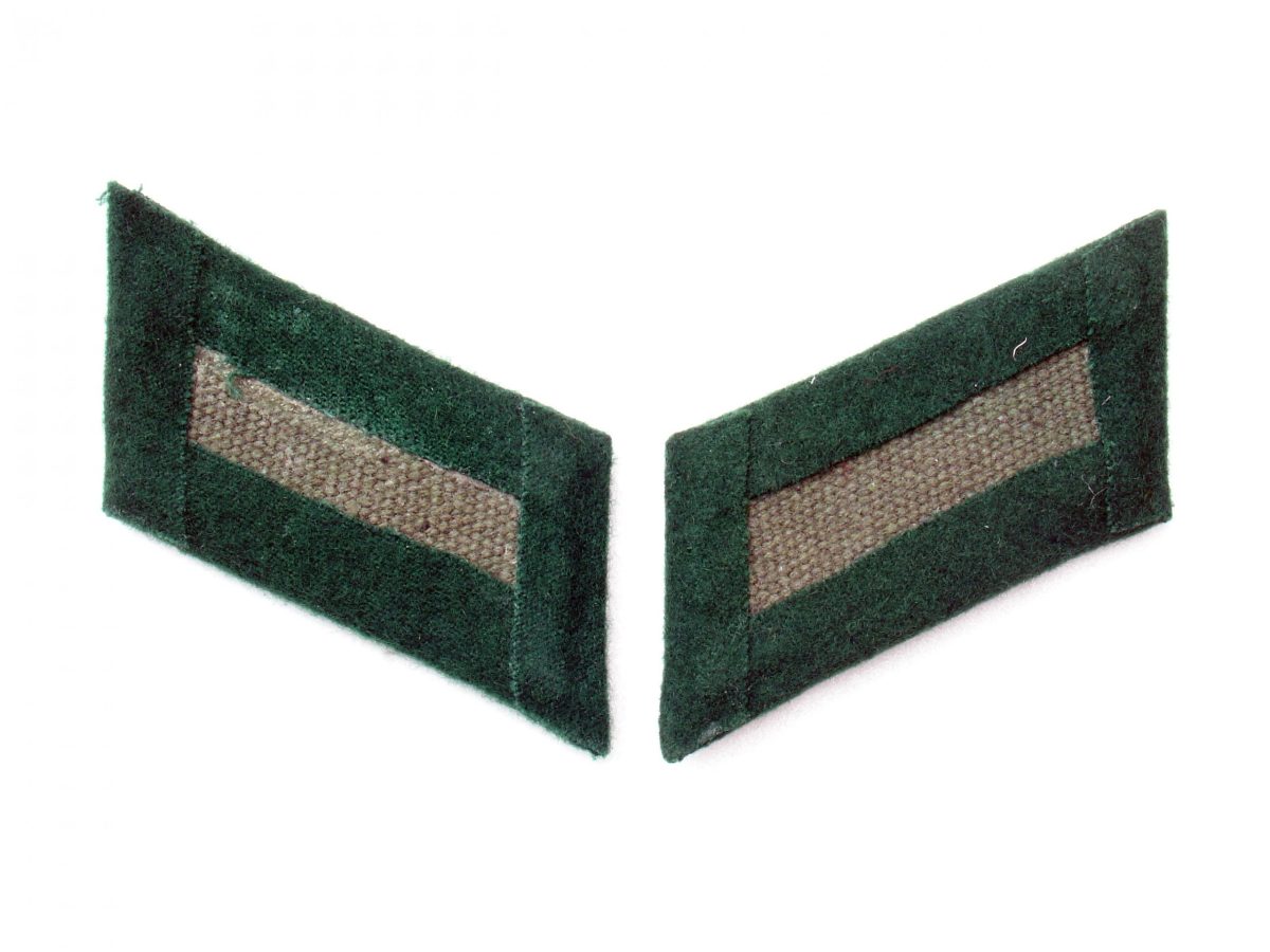 WW2 German Heer Jäger Officer Collar Tabs