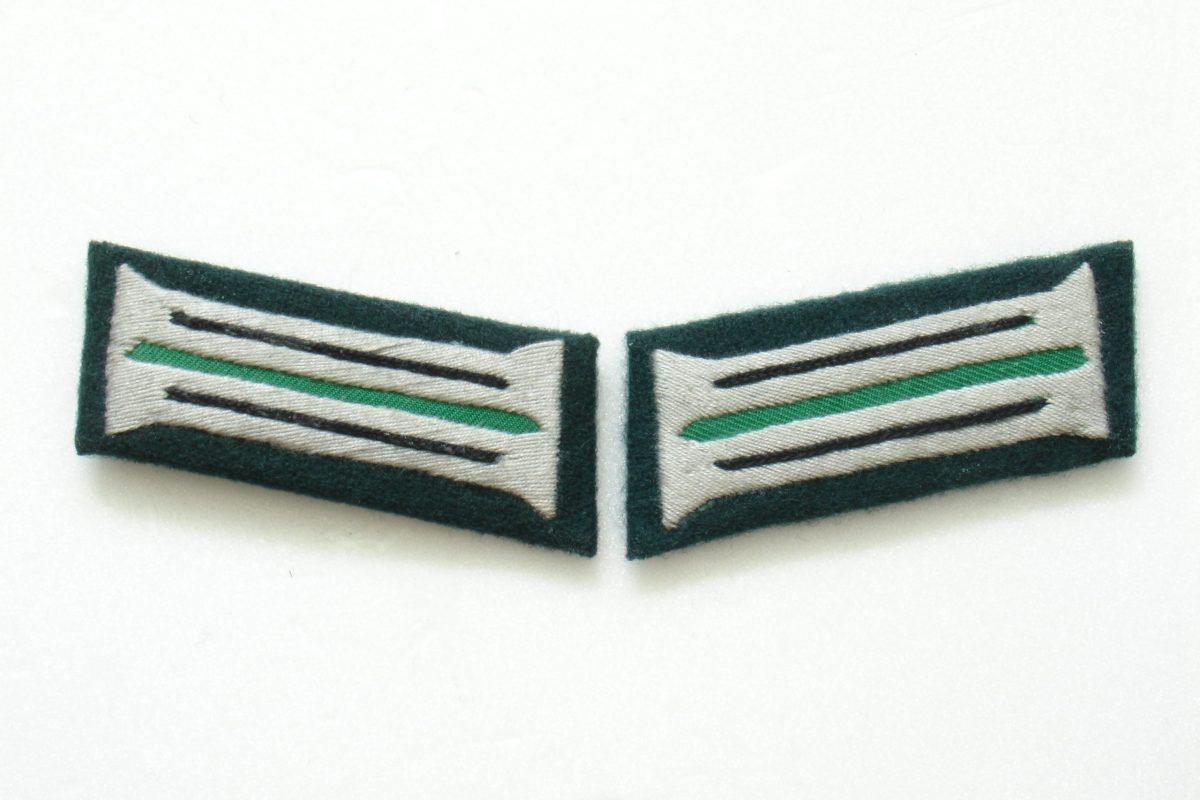 WW2 German Heer Engineers Pioneer (Sapper) EM Collar Tabs (Embroidered)