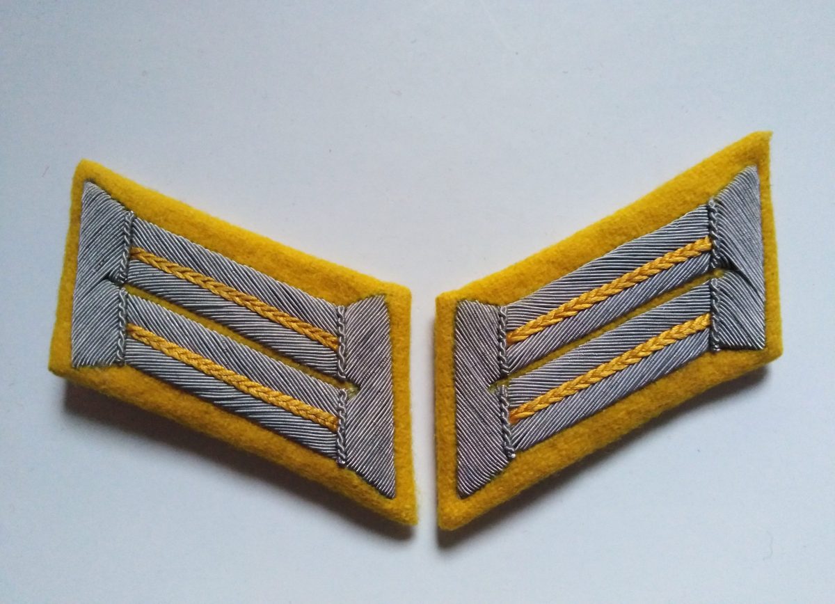 WW2 German Heer Cavalry Officer Dress Collar Tabs