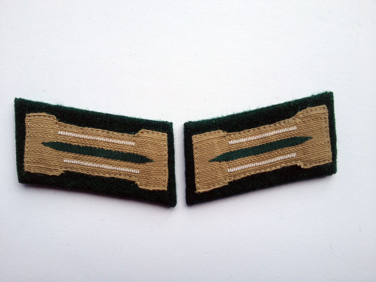 WW2 German Heer Infantry EM Bevo Collar Tabs
