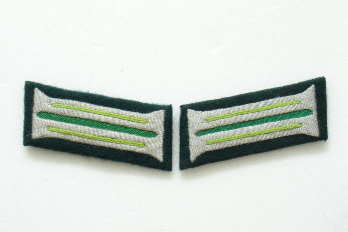 WW2 German Heer Jäger EM Collar Tabs (Embroidered)